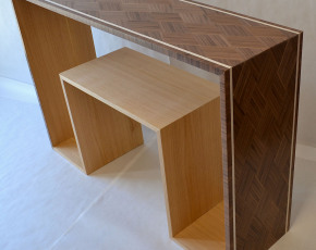 Double Hall Table w/ Waterfall
