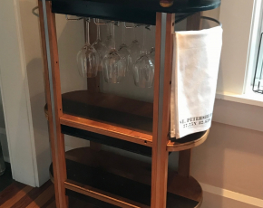 Repurposed Bar Cart